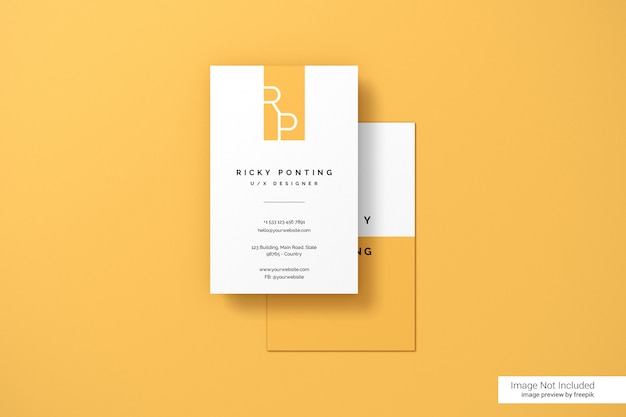 Business card mockup