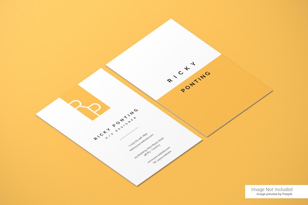 Business card mockup