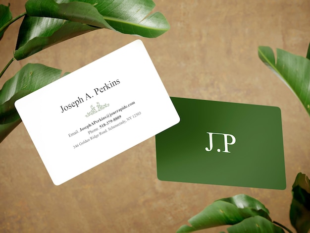 Business card mockup