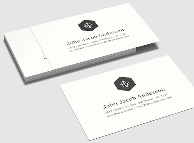 Business card mockup