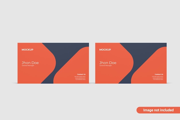 PSD business card mockup