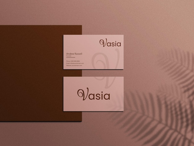 Business card mockup