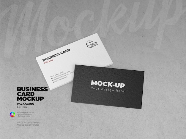 Business card mockup