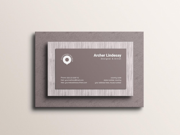 Business card mockup