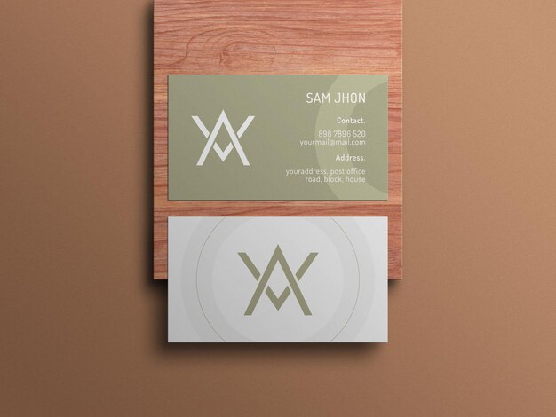 Business card mockup