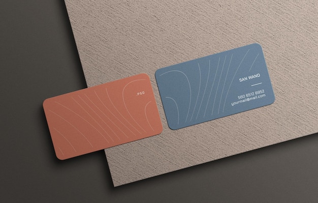 Business card mockup