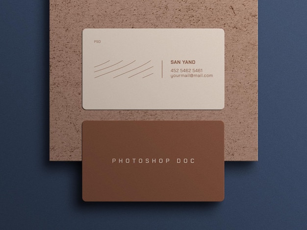 Business card mockup