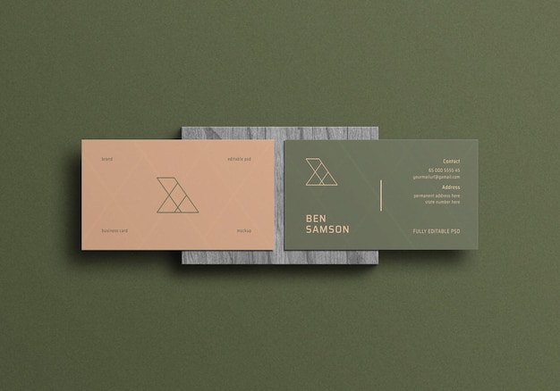 Business card mockup