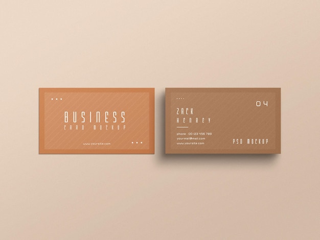 Business card mockup