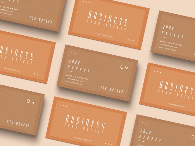 Business card mockup