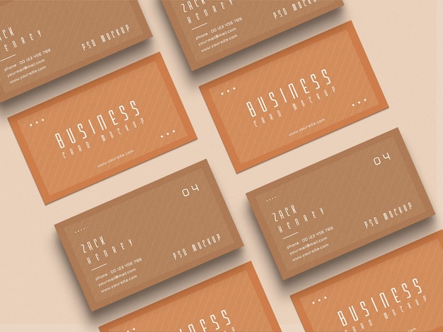 Business card mockup