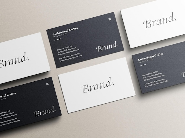 Business card mockup