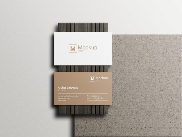 Business card mockup