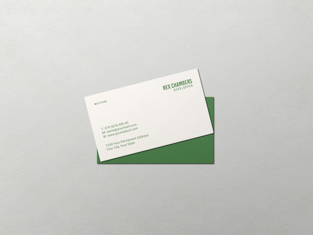 Business card mockup