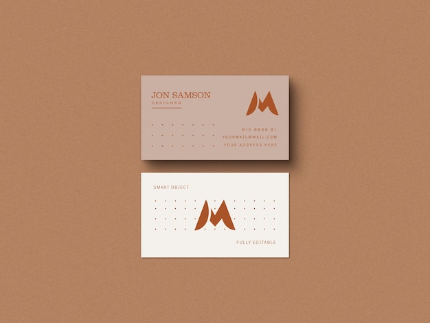 Business card mockup