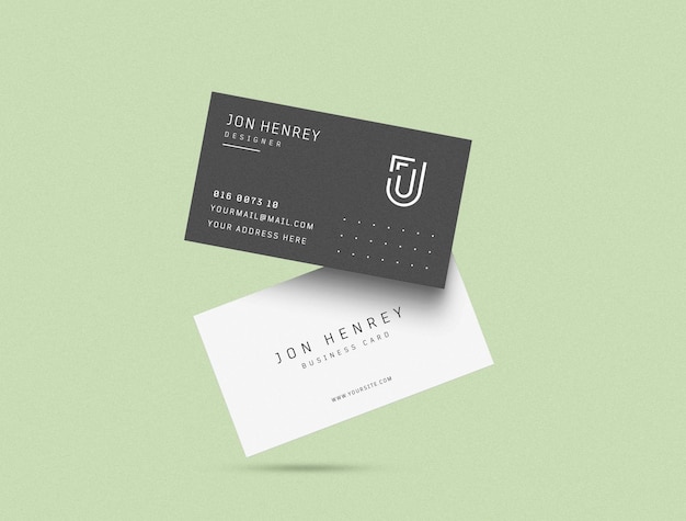 Business card mockup