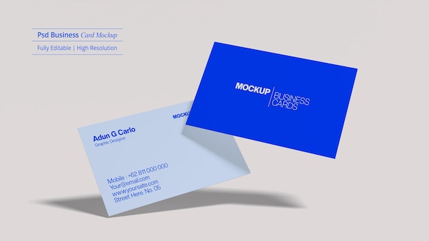 Business card mockup