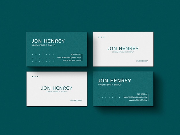 PSD business card mockup