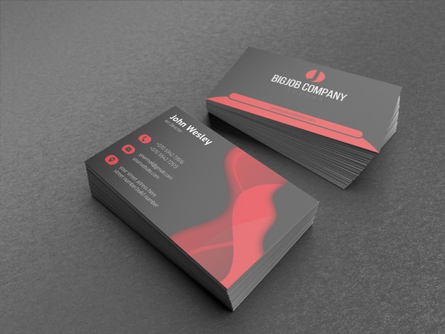 Business card mockup