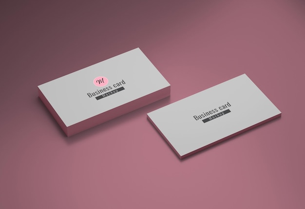 PSD business card mockup