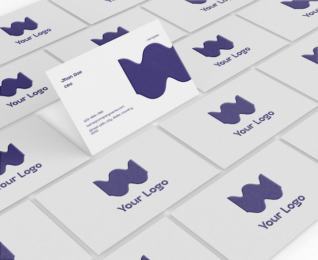 PSD business card mockup