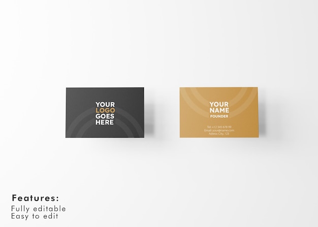 Business card mockup