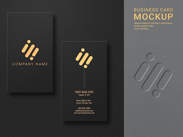 Business card mockup