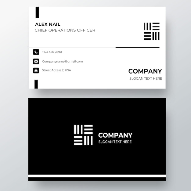 PSD business card modern template