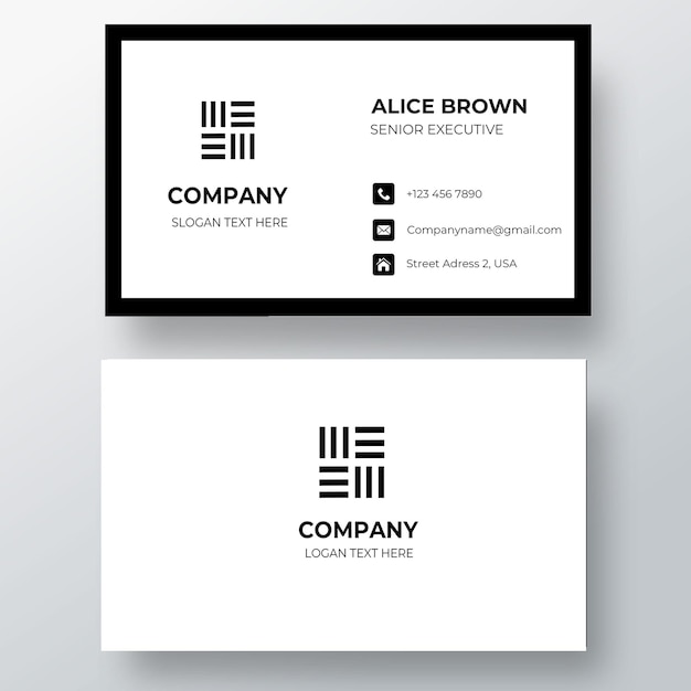 PSD business card modern template