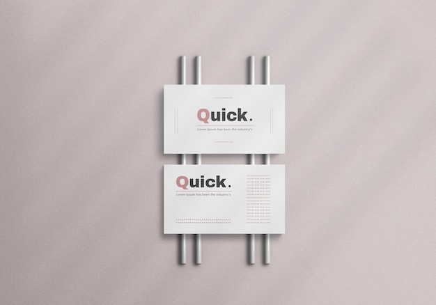 Business card psd mockup design