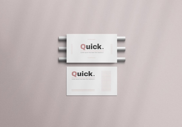 Business card psd mockup design