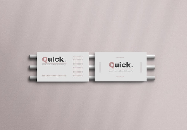 Business card psd mockup design