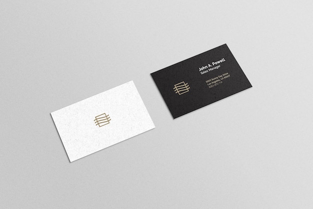 Business card set mockup