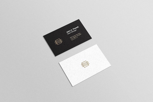 Business card set mockup