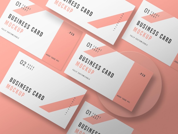 Business card set mockup