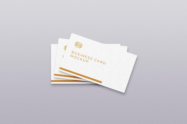 business card stack mockup