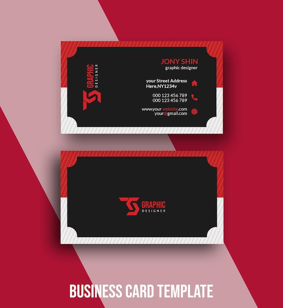 A business card template that says'business card template '