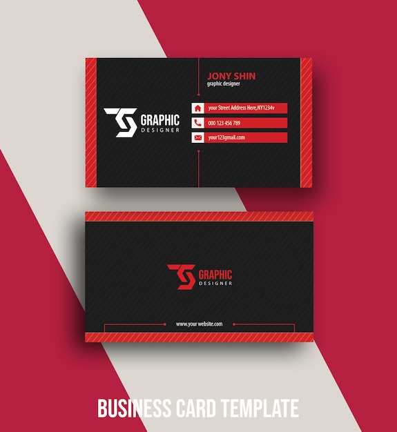 A business card template that says'business card template '