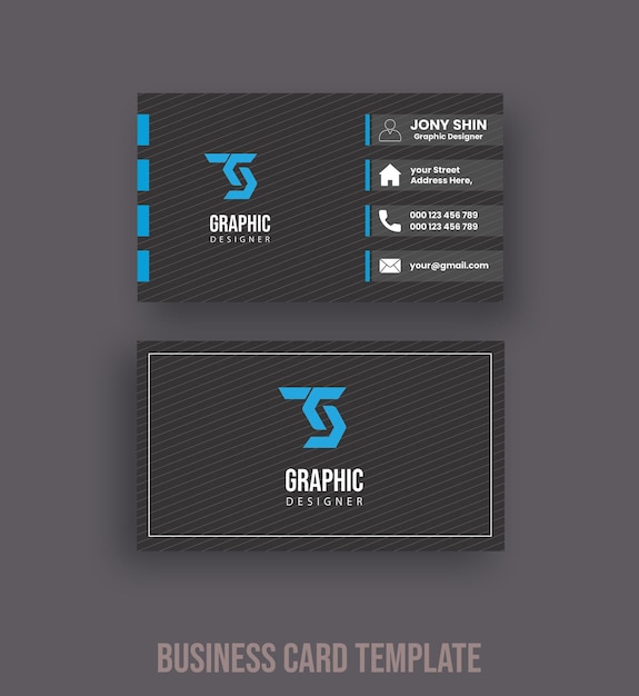 A business card template that says'graphic'on it