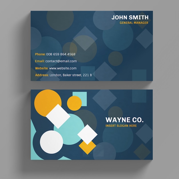 Business card template