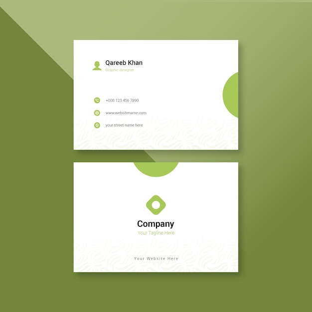 business card template