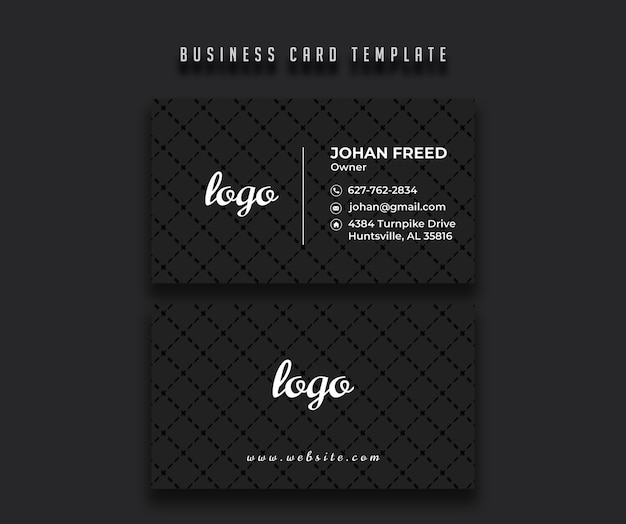 business card template