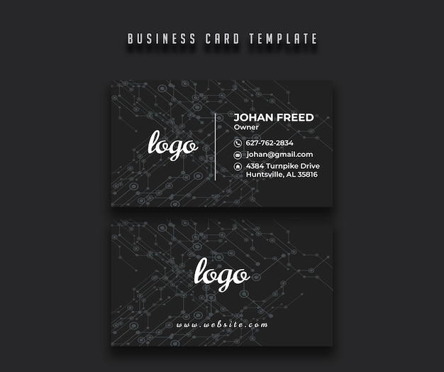 business card template