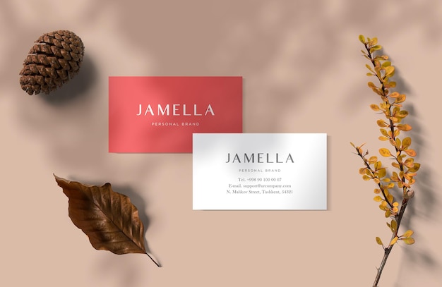 A business card for a wedding with a red and gold card that says'jarlia '