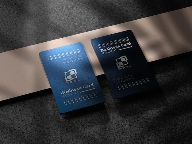 Business Card With Dark Background