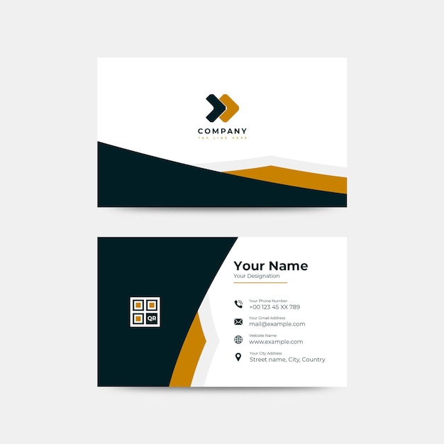 PSD a business card with a logo that says your name on it