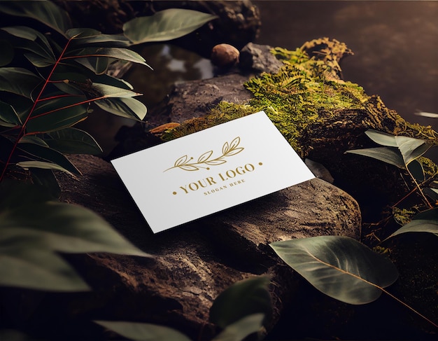 A business card with the title your logo on it