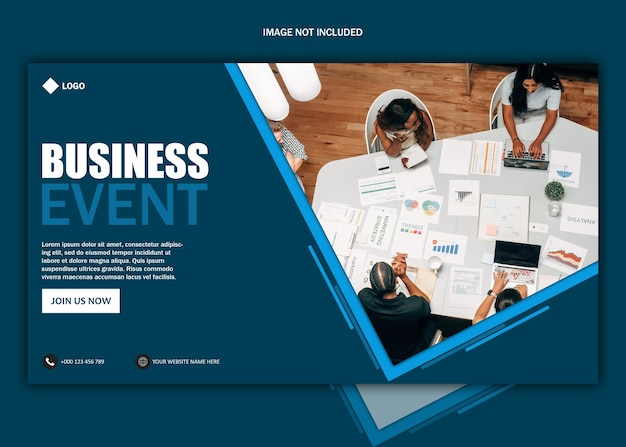 Business concept banner template