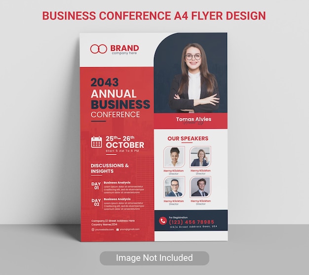 Business Conference Flyer design template