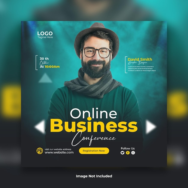 Business Conference Social Media Banner Template